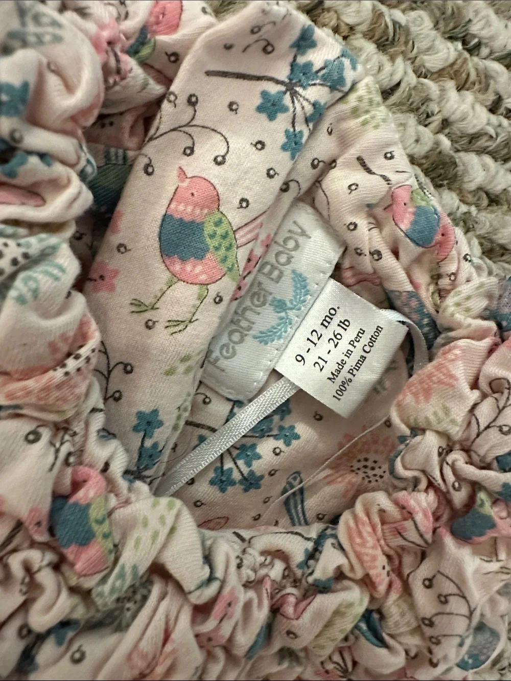 Smocked Pink Bird & Floral Sundress for Girls